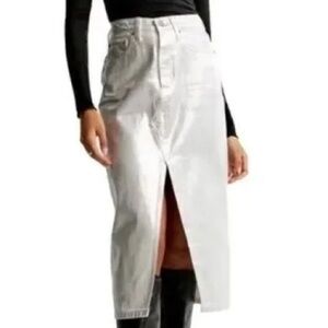 Abercrombie & Fitch Silver Pencil Skirt